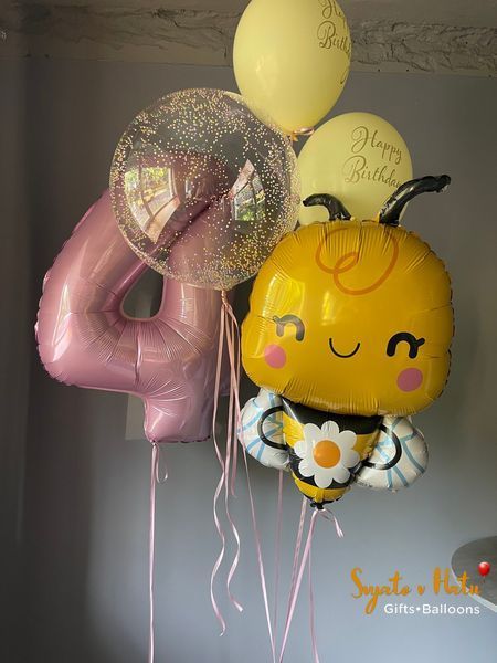 Набір кульок для дівчинки Весела Бджілка 34535435354 фото