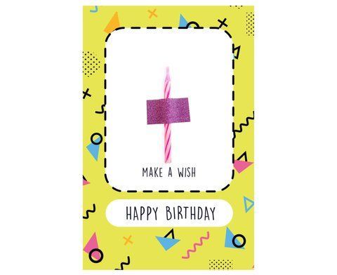 Открытка со свечой Happy Birthday Papadesign 2900206155 фото