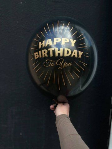 Шарик латексный Happy Birthday с гелием 30см BelBal 4543534534 фото