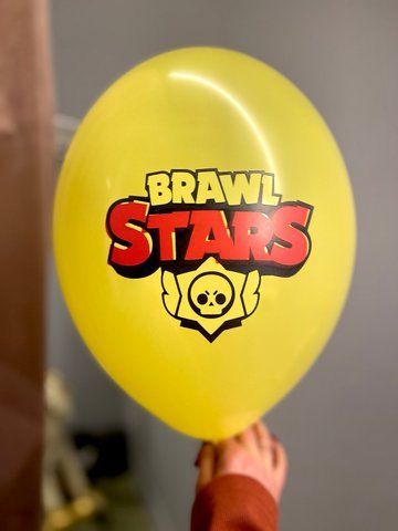 Кулька латексна з малюнком Brawl Stars з гелієм 30см BelBal 4646344 фото