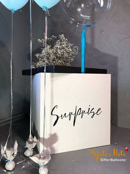 Коробка - Сюрприз с шариками для определения пола малыша Boy or Girl 45453434 фото