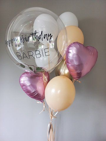 Набір кульок з гелієм для дівчини HB Barbie  345353345 фото
