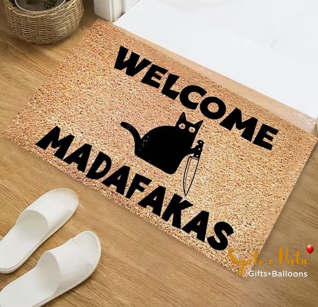Коврик интерьерный WELCOME MADAFAKAS 435433345 фото