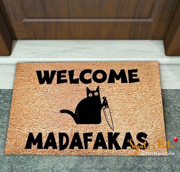 Коврик интерьерный WELCOME MADAFAKAS 435433345 фото