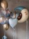 Сердце фольгированное нежно-голубое с гелием 45см Grabo 6144644655 фото 3