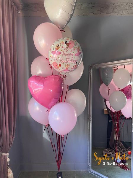 Набір кульок для дівчинки Happy Birthday  4353534345345 фото