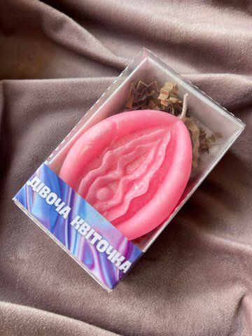 Свічка Дівоча Квіточка аромат Bubble Gum 5233453345 фото