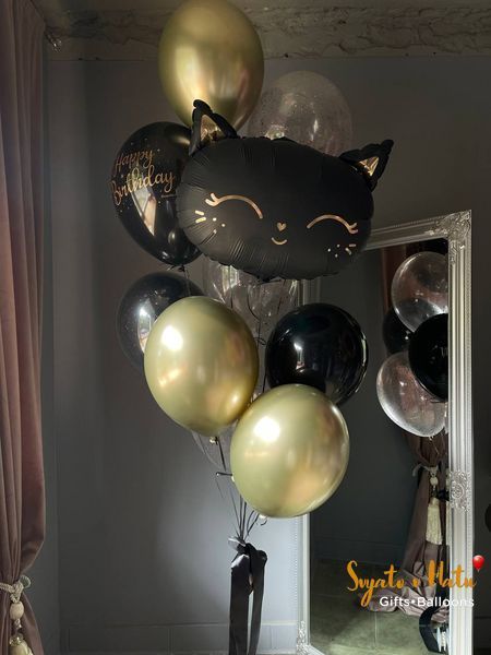 Набір кульок для дівчинки Чорний котик 245534345345 фото